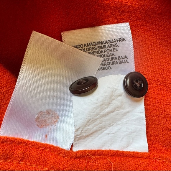 Lucky Brand Men's Top Solid Utility Cloud Soft Long Sleeve Flannel Orange Sz L - Picture 9 of 12